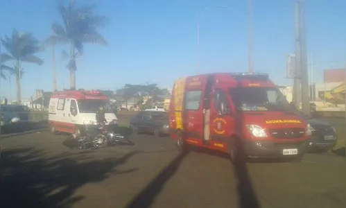 Motociclista fica em estado grave após colisão com outra moto