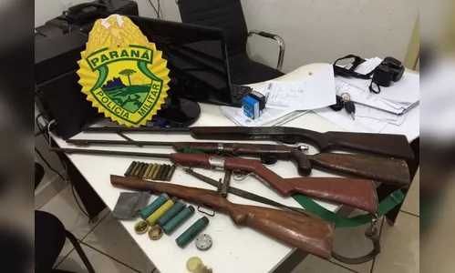 Suspeitos são presos com armas e munição em Rosário do Ivaí