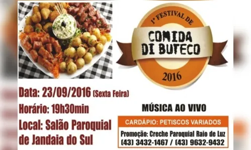 
							Jandaia do Sul realiza primeira edição do festival Comida di Buteco
						
						