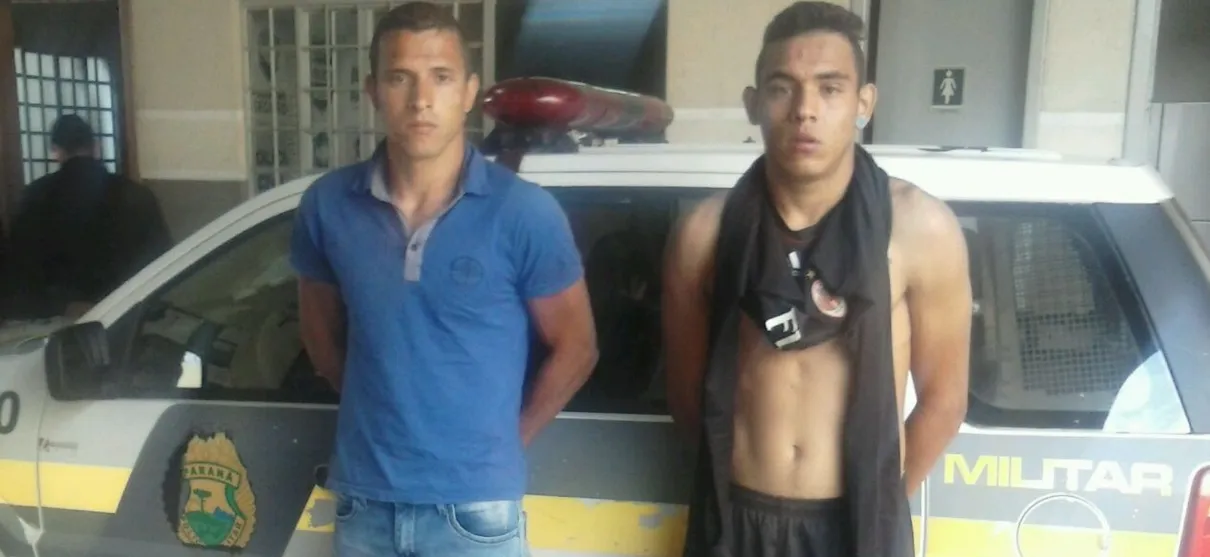 Dois homens foram presos em flagrante pela Polícia Militar (PM). Foto: Blog do Berimbau