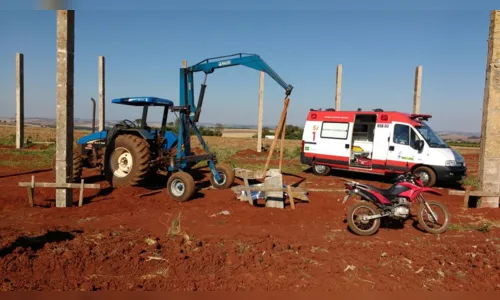 
							Operário morre após ser atingido por coluna de concreto em obra na PR-444
						
						
