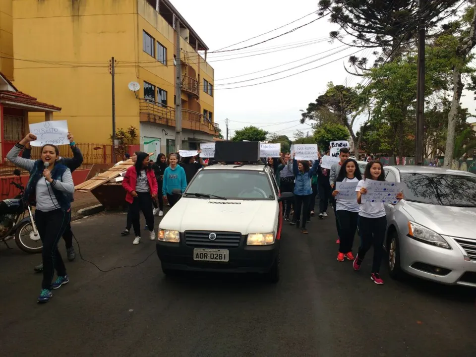 Estudantes são contra a reforma proposta pelo governo para o ensino médio. Foto: José Luiz Mendes