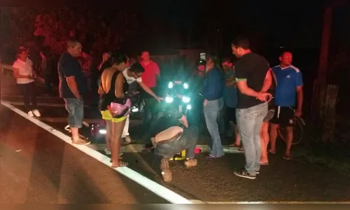 Acidente entre carros e moto deixa duas mulheres feridas na BR-369