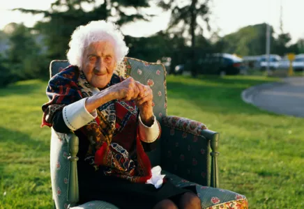 Jeanne Calment morreu na França em 1997, quando ela tinha 122 anos - Foto: Pascal Parrot / Sygma via Getty Images