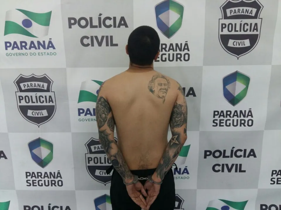 Jovem foi preso em Curitiba. Foto: Polícia Civil