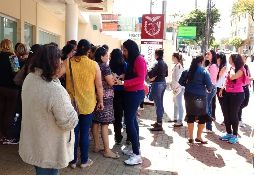 Mulheres se reuniram em frente ao MP nesta manhã. Foto: José Luiz Mendes