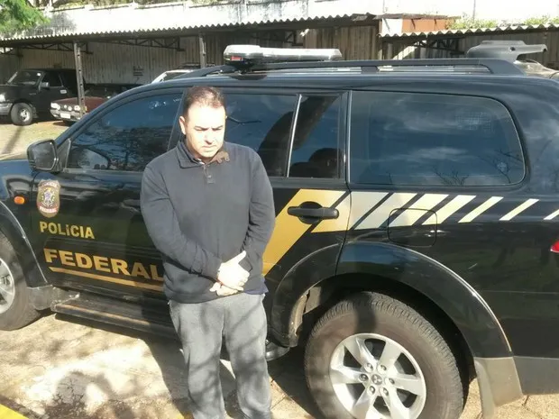 Michel Pierri Cintra foi preso na BR-369 quando seguia para Foz do Iguaçu, na Tríplice Fronteira - Foto: Polícia Federal/Divulgação