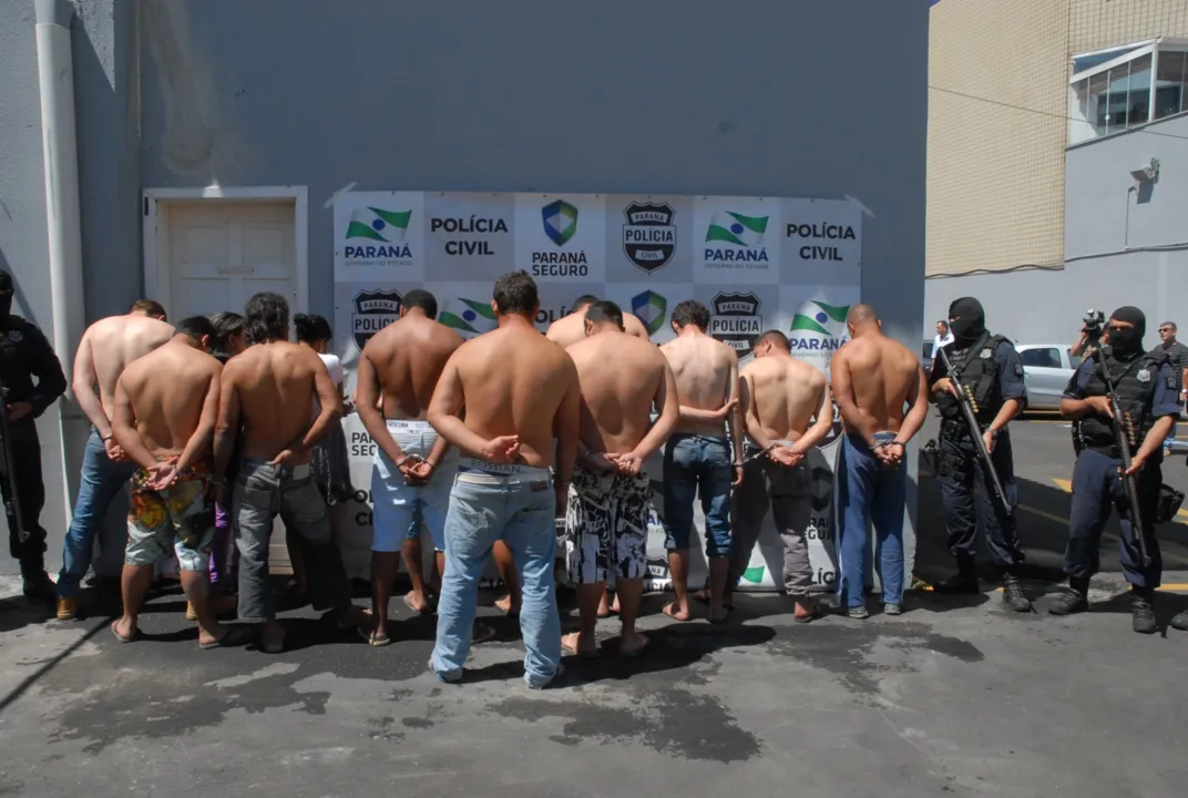 Grupo foi preso na manhã desta terça-feira em São José dos Pinhais. Foto: Polícia Civil