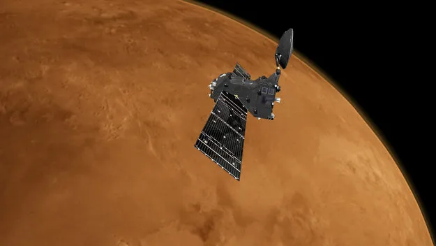 Sonda na órbita de Marte - Foto: ESA
