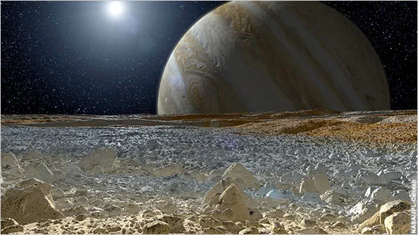 Astrobiólogo da NASA considera que Lua de Júpiter tem potencialidade de vida -  Imagem: NASA