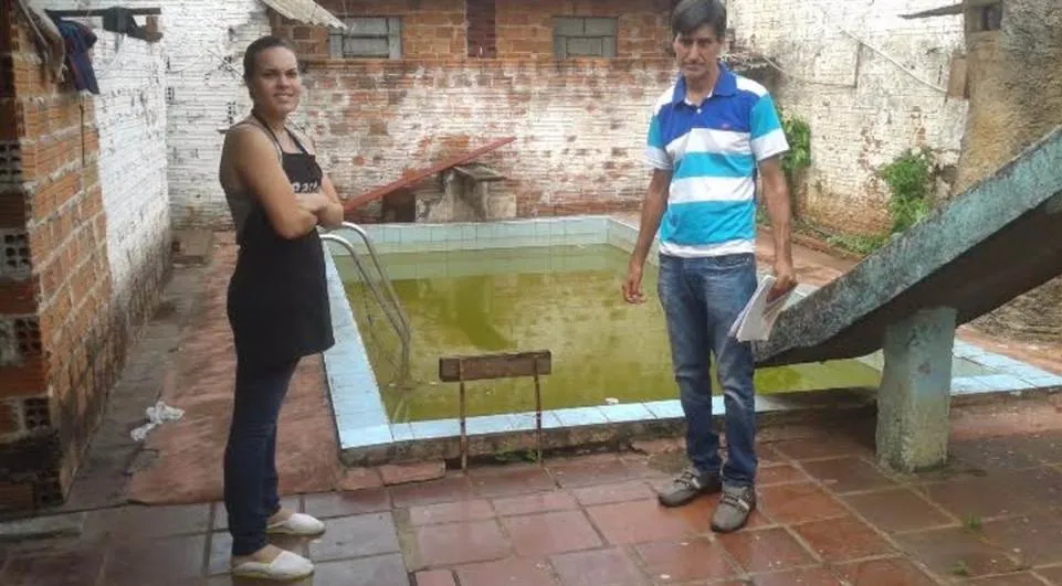 Piscina com tilápias não tem focos do mosquito transmissor da dengue - Foto: Prefeitura de Umuarama