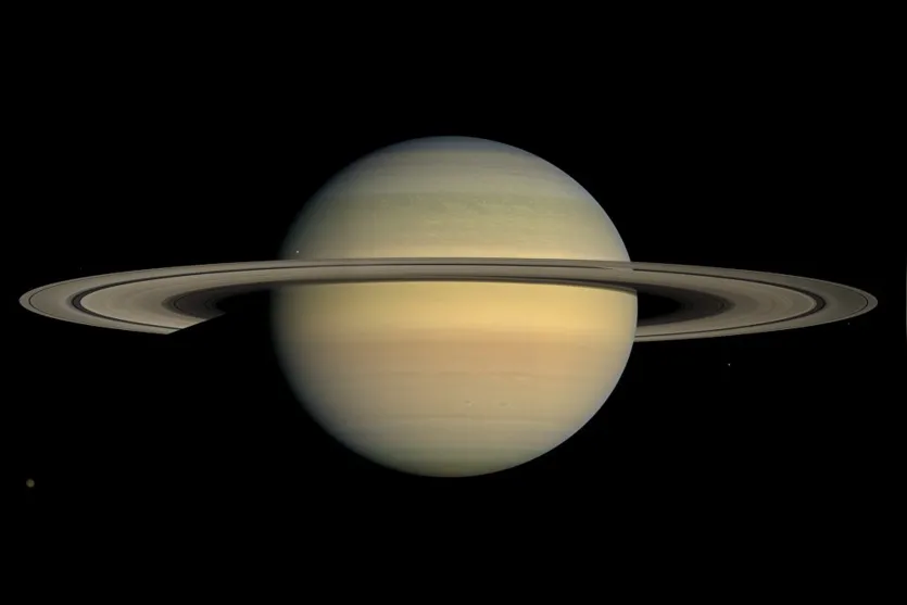  A missão Cassini-Huygens, que está em Saturno, é um projeto conjunto de agências espaciais - Foto:   FOTO: NASA. JPL/Instituto de Ciência Espacial 