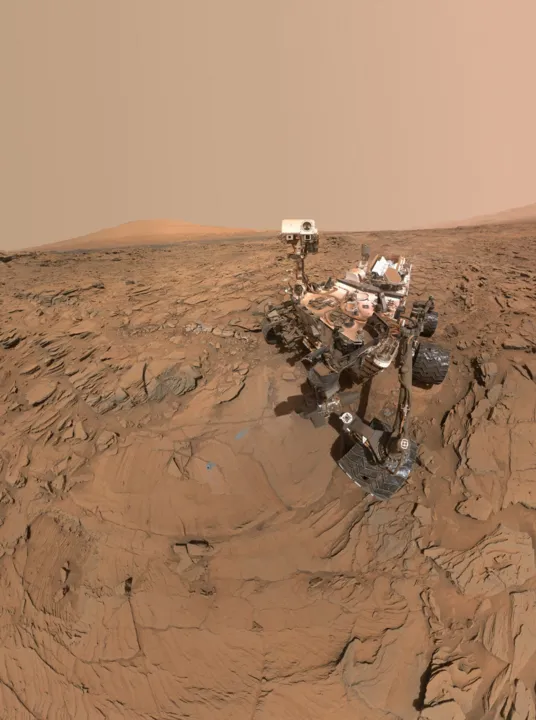 Sonda Curiosity na superfície de Marte - Foto: JPL-CALTECH/NASA