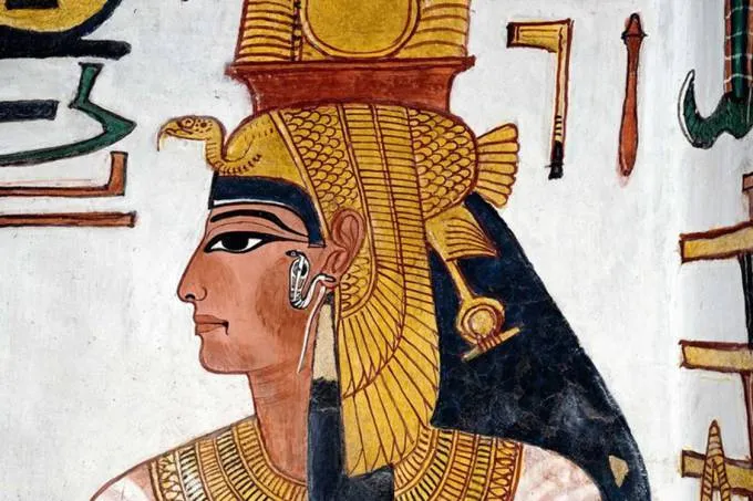 Rainha Nefertari, esposa do faraó Ramsés II, adorada por sua beleza - Imagem: Reprodução