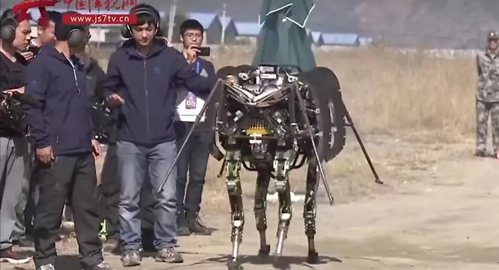 Robôs biomórficos chineses de última geração em operação: preparados para combate - Foto: YouTube/Henri KENHMANN