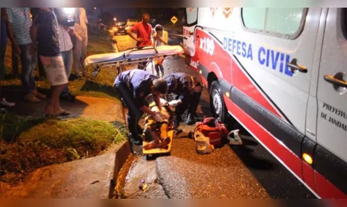 Pedestre morre após ser atropelado por moto em Jandaia do Sul