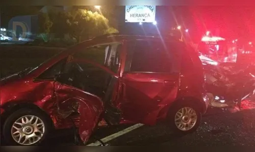 Acidente de trânsito deixa seis pessoas feridas em Arapongas 