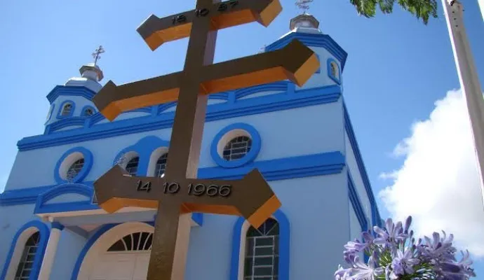 Igreja Ortodoxa Ucraniana Proteção da Santíssima Mãe de Deus, em Apucarana - Foto: Foto: Dorotéa Tchopko