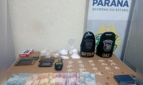 GM e PM apreendem 169 pedras de crack e pasta base de cocaína  em Arapongas