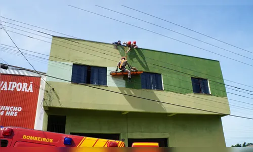 Pintor sofre descarga elétrica ao encostar em fio de alta tensão