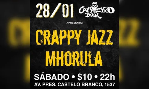 
							Crappy Jazz e Mhorula se apresentam sábado no Cativeiro Bar, em Londrina
						
						