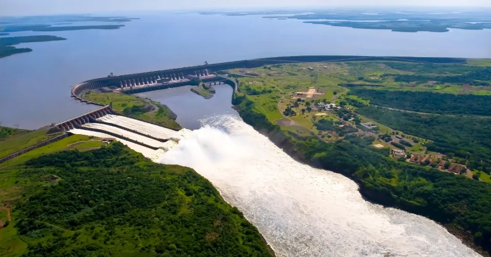 Usina Hidrelétrica de Itaipu teve a maior produção de energia para o mês. Foto: Divulgação