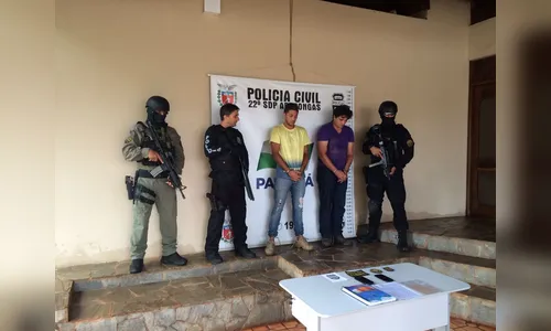 Polícia prende dupla por ameaça e tentativa de extorsão a empresário em Arapongas