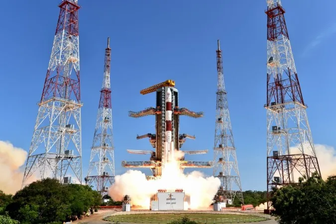 Veículo de lançamento de satélites polares da Organização de Pesquisa Espacial da Índia (ISRO) - Foto: International Business Times
