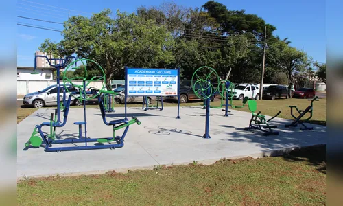 Arapongas ganha academia ao ar livre no centro da cidade 