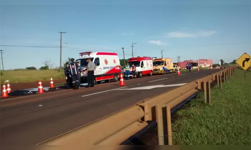 Homem morre após ser atropelado por caminhão em Jandaia do Sul 