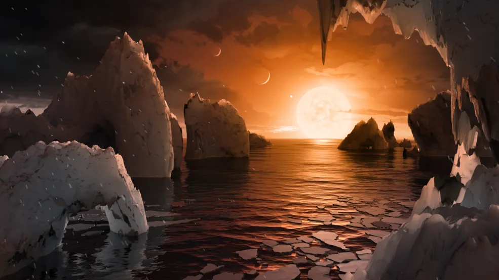 Cientistas descobriram que existem sete planetas do tamanho da Terra em sistema solar longínquo - Foto: NASA / JPL-Caltech 