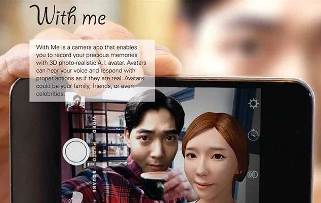 Empresa sul-coreana criou aplicativo para usuários fazerem selfies com avatares de mortos  - Foto: Daily Mail/Elroy