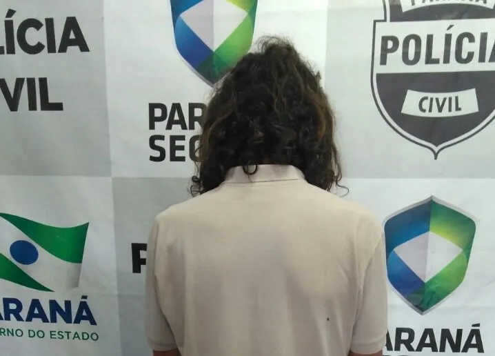 Homem foi denunciado pela própria esposa. (Foto - Polícia Civil do Paraná)
