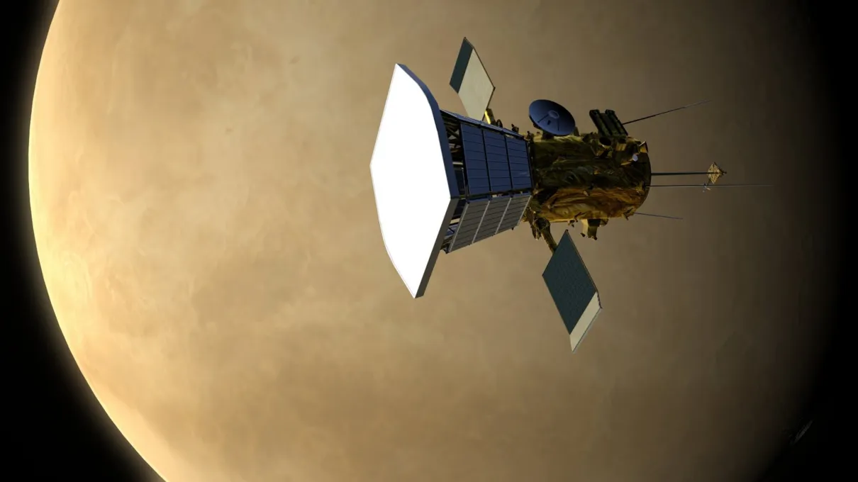 Representação artística da nova sonda solar da NASA durante passagem por Vênus - Foto: JHU/APL - NASA