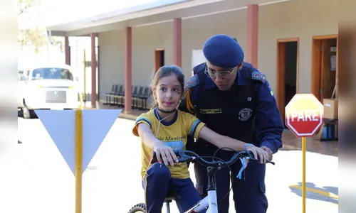 Guarda Municipal retoma as aulas da Escolinha de Trânsito