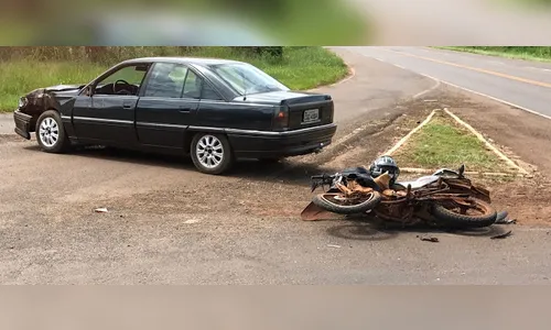Motociclista morre no hospital após acidente em Faxinal 
