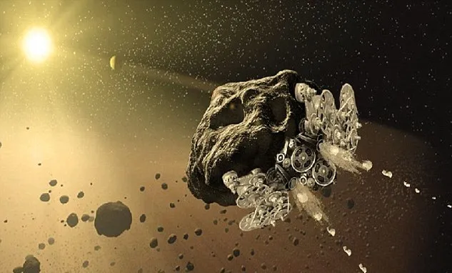 Os asteroides são compostos de água congelada - Imagem: NASA