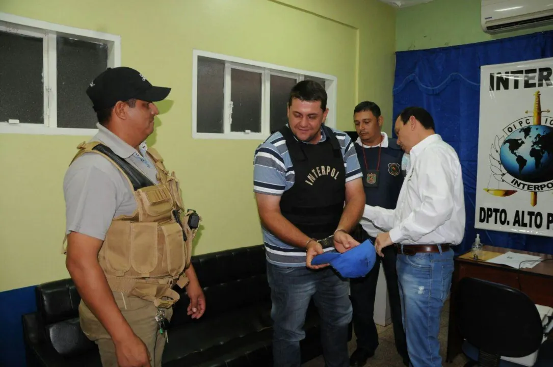 Traficante brasileiro Lorival Matte, de 38 anos, foi preso no Paraguai - Foto: Interpol