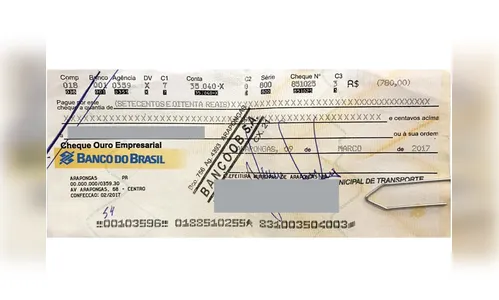 Golpistas repassam cheques falsos da prefeitura de Arapongas