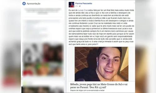 Avó dá bronca em neto que saiu de Campo Grande e foi parar em Londrina sem avisar a família