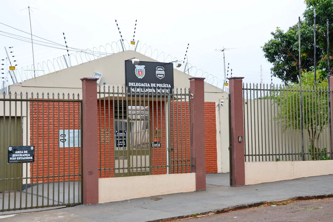 Cadeia de Marilândia do Sul fica anexa à delegacia de polícia. Foto: Delair Garcia