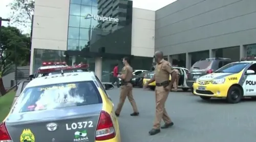 Policia foi acionada após o tiroteio. Foto: Reprodução/RPC TV