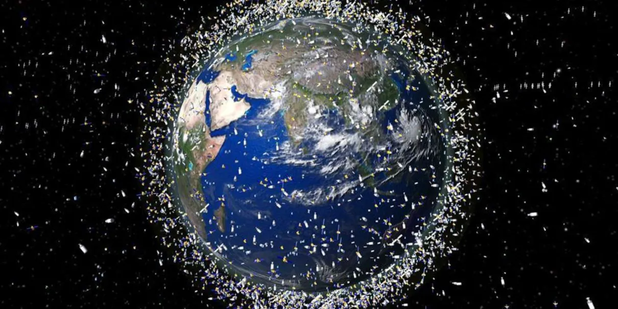 Mais de 166 milhões de fragmentos com mais de 1 mm se movem em órbita da Terra - Foto -  Science Photo Library