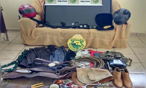 Bandidos trocam tiros com a polícia após assalto em chácara