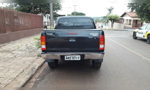 Polícia apreende caminhonete com placa clonada e detém suspeito