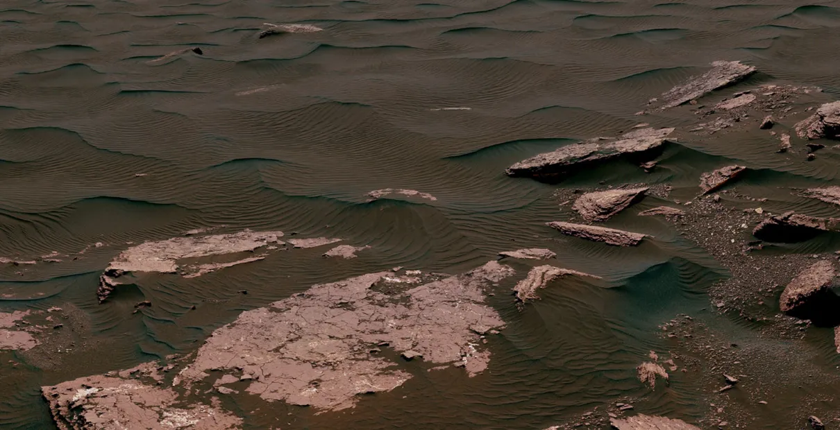 Vista da superfície de Marte - Foto: NASA