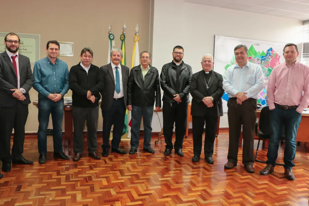 O bispo estava  companhado de uma equipe da Cúria Diocesana - Foto - Divulgação