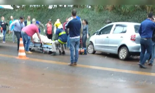 Duas pessoas ficam feridas após acidente na PR-466 em Jardim Alegre