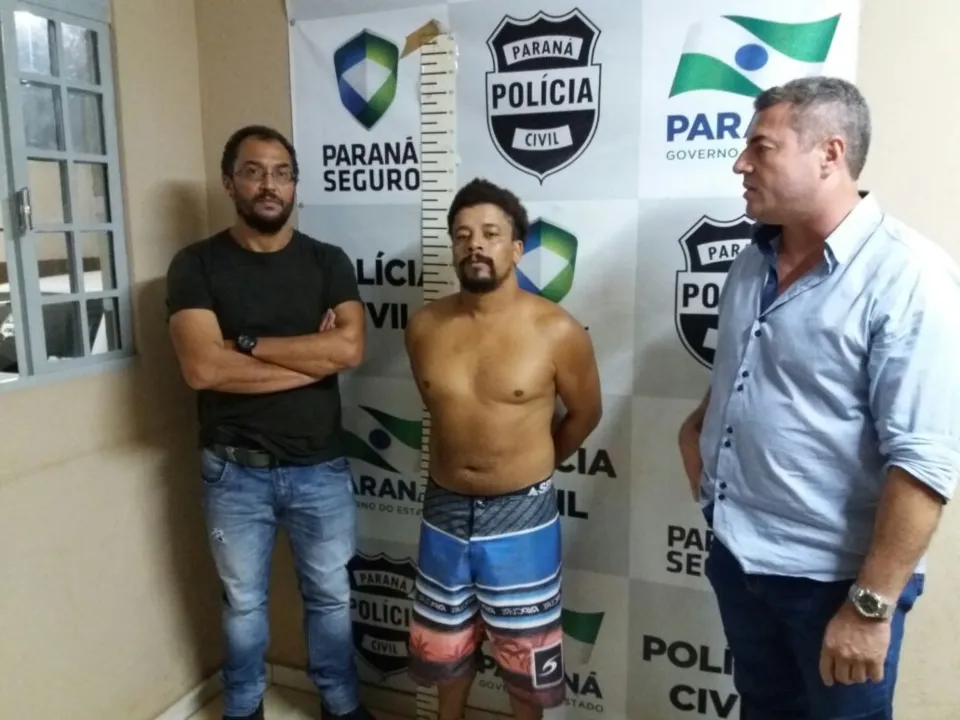 Alexandre Pereira de Lima estava escondido em Ivaiporã. Foto: Polícia Civil