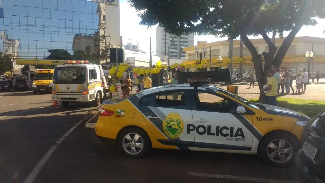Ação foi desenvolvida na Praça Rui Barbosa. Foto: Comunicação/10ºBPM